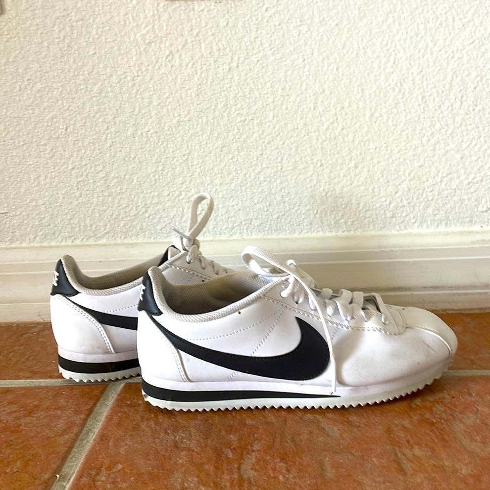 Nike Black And White Cortez Sneakers Gem
